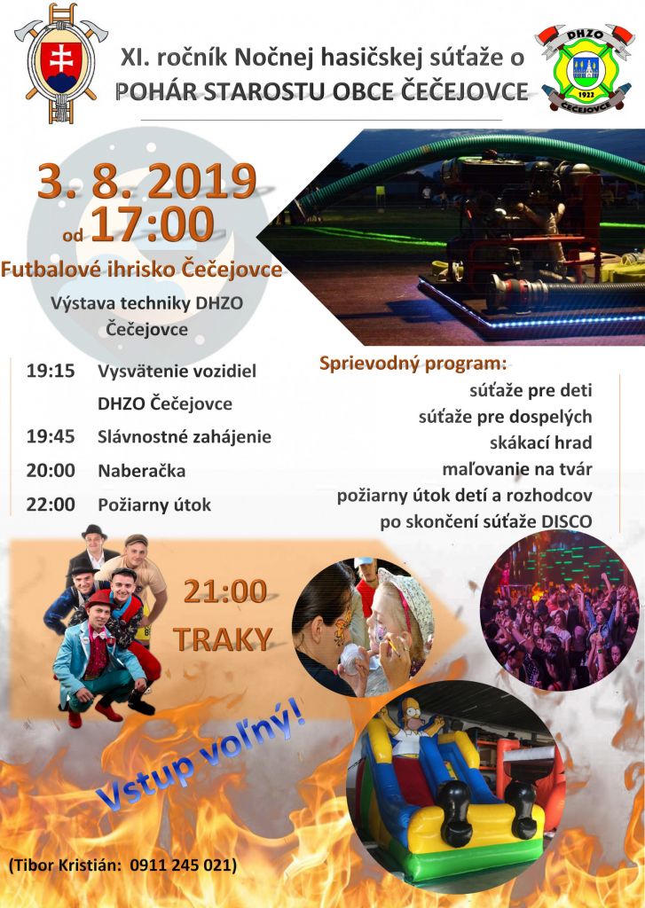 nočná hasičská súťaž